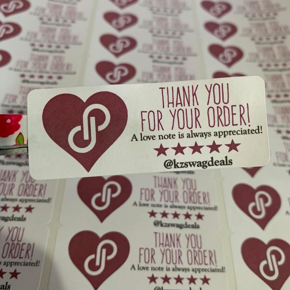 150 Stickers size 2.685"X1" for your Poshmark Business